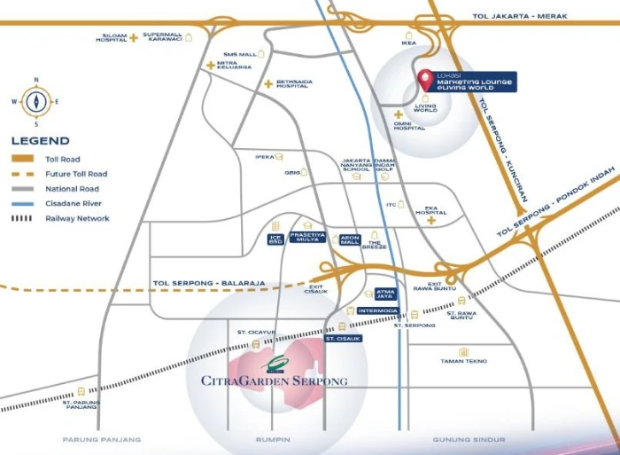 Hortis Citra Garden Serpong - Strategic Location Lacovia